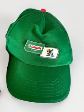 Vintage Castrol FIFA World Cup Hat Green Snapback Cap